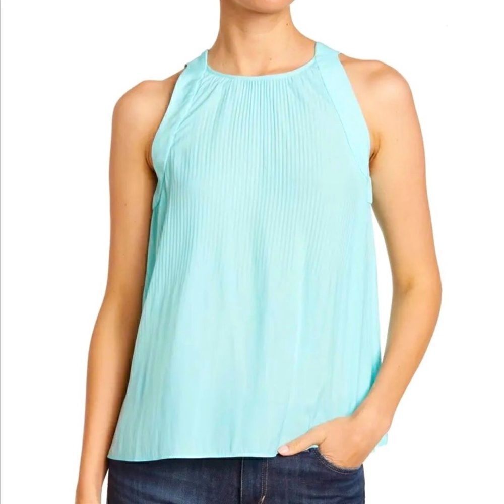 Ramy Brooks Audra Top in Blue Wave.Size M